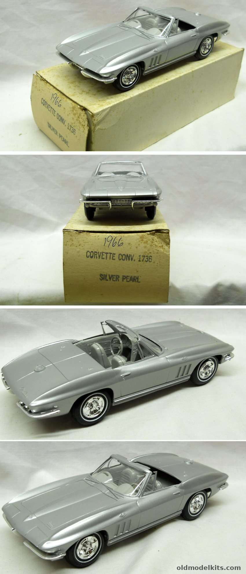 AMT 1/25 1966 Chevrolet Corvette Convertible Promo With Original Box And Tissue Paper plastic model kit